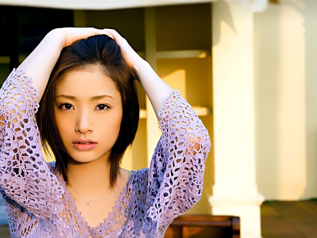 清純美女壁紙 #5 - 1024x768