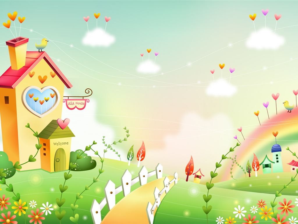 Cartoon Fantasy Scenery Wallpapers #19 - 1024x768