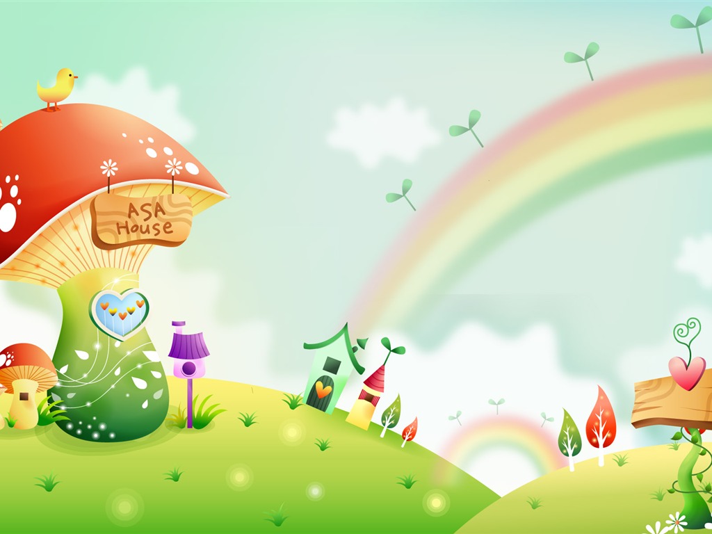 Cartoon Fantasy Scenery Wallpapers #1 - 1024x768