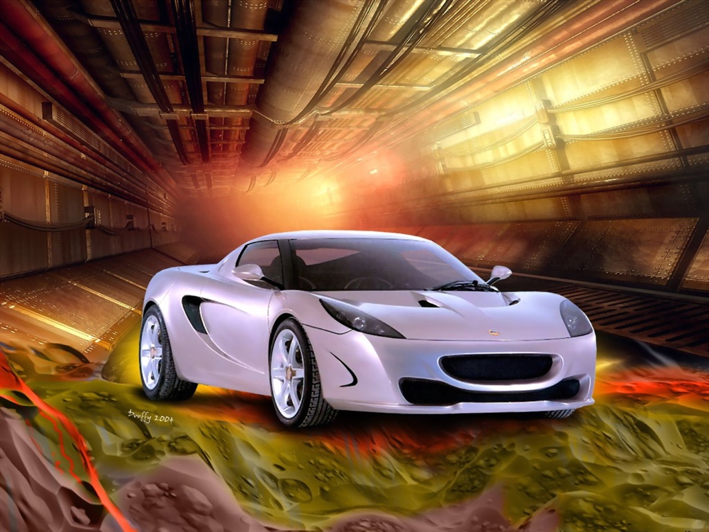 烈火跑車高清壁紙 #24 - 1024x768