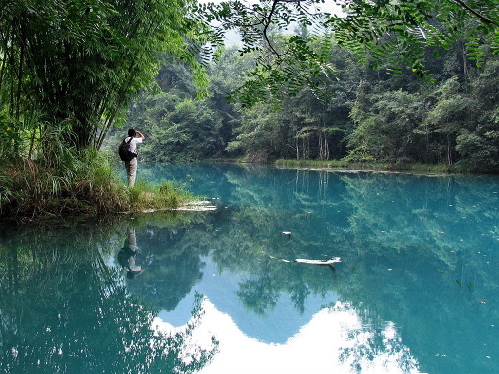 天下美景- 荔波樟江(明湖水杉作品) #2 - 1024x768