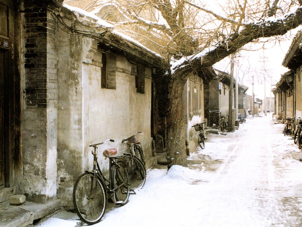 Antiguo vida Hutong de fotos antiguas fondo de pantalla #21 - 1024x768