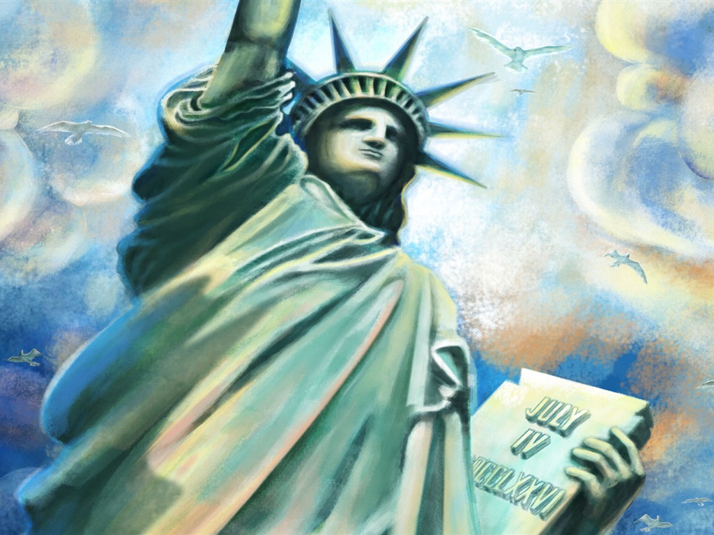 美国独立日主题壁纸3 - 1024x768
