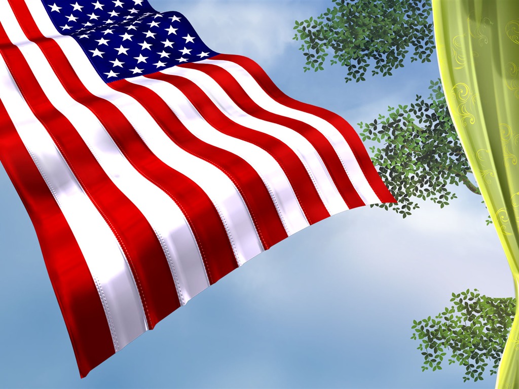 U. S. Independence Day Thema Tapete #33 - 1024x768