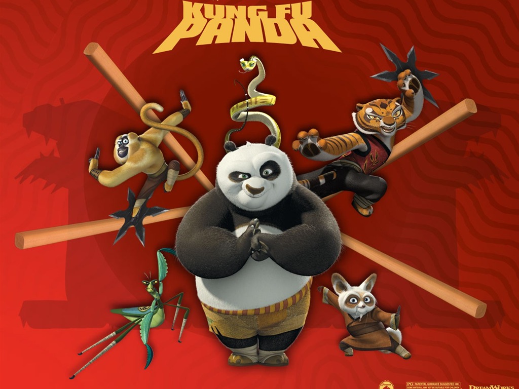 Animación en 3D fondos de escritorio de Kung Fu Panda #6 - 1024x768