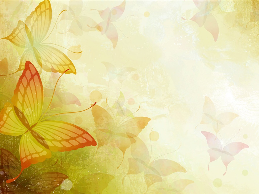 炫彩花卉合成壁紙 #11 - 1024x768