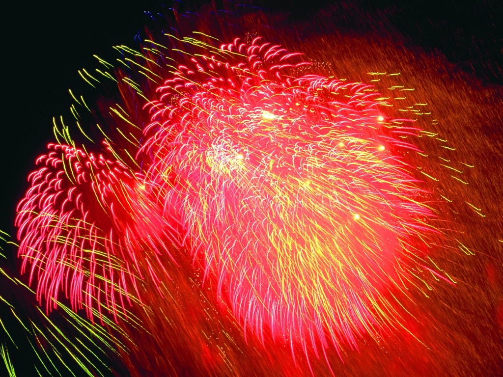 Festival fireworks display wallpaper #13 - 1024x768