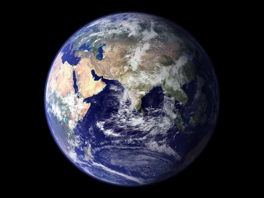 HD hermoso fondo de pantalla vista de pájaro de la Tierra #30 - 1024x768