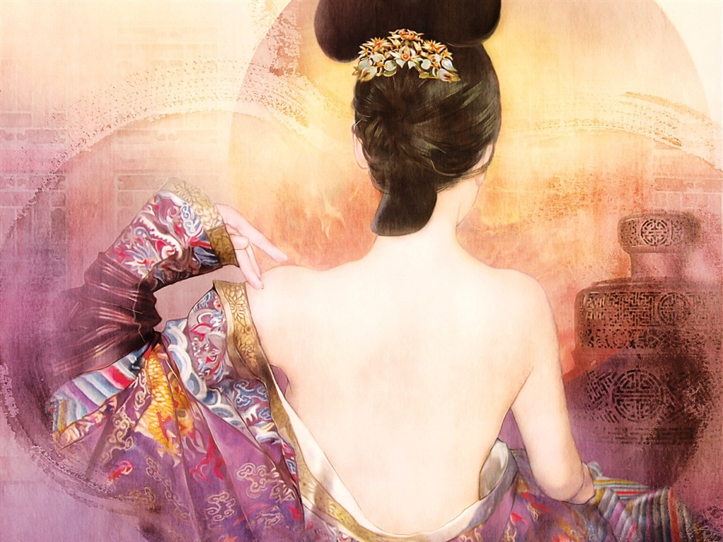 Ancient Women's Painting Wallpaper #8 - 1024x768