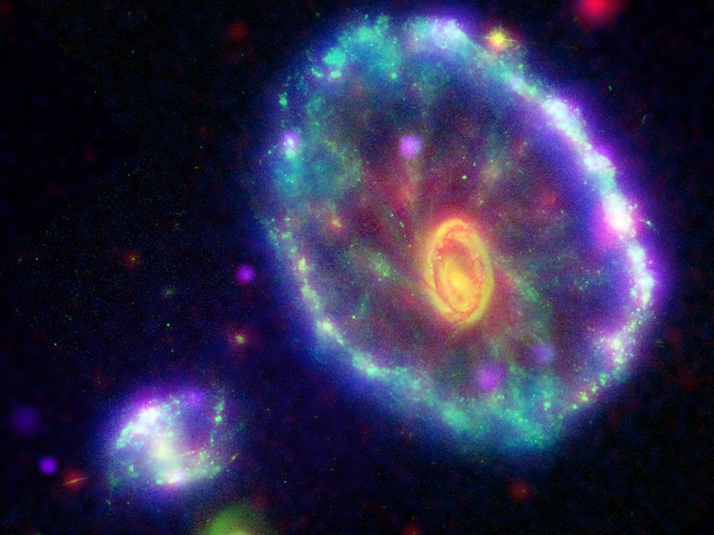 NASA의 벽지의 별, 은하 #3 - 1024x768