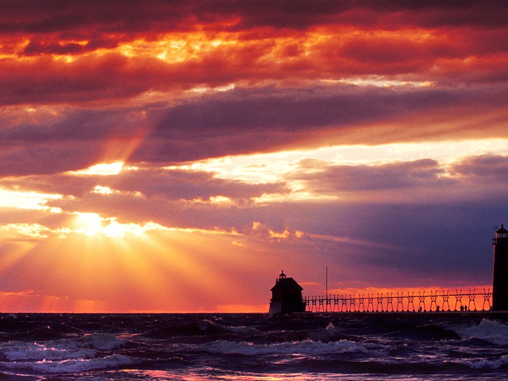 Pobřežní Lighthouse HD Wallpaper #25 - 1024x768