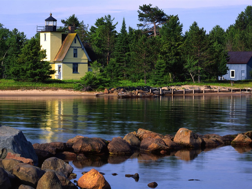 Pobřežní Lighthouse HD Wallpaper #40 - 1024x768