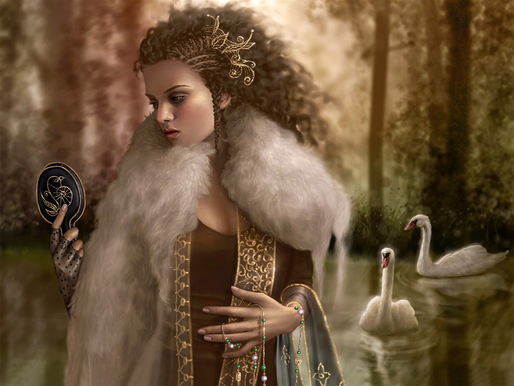 奇幻女性精美插畫壁紙 #4 - 1024x768