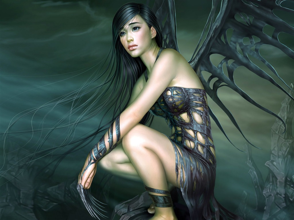 奇幻女性精美插畫壁紙 #12 - 1024x768