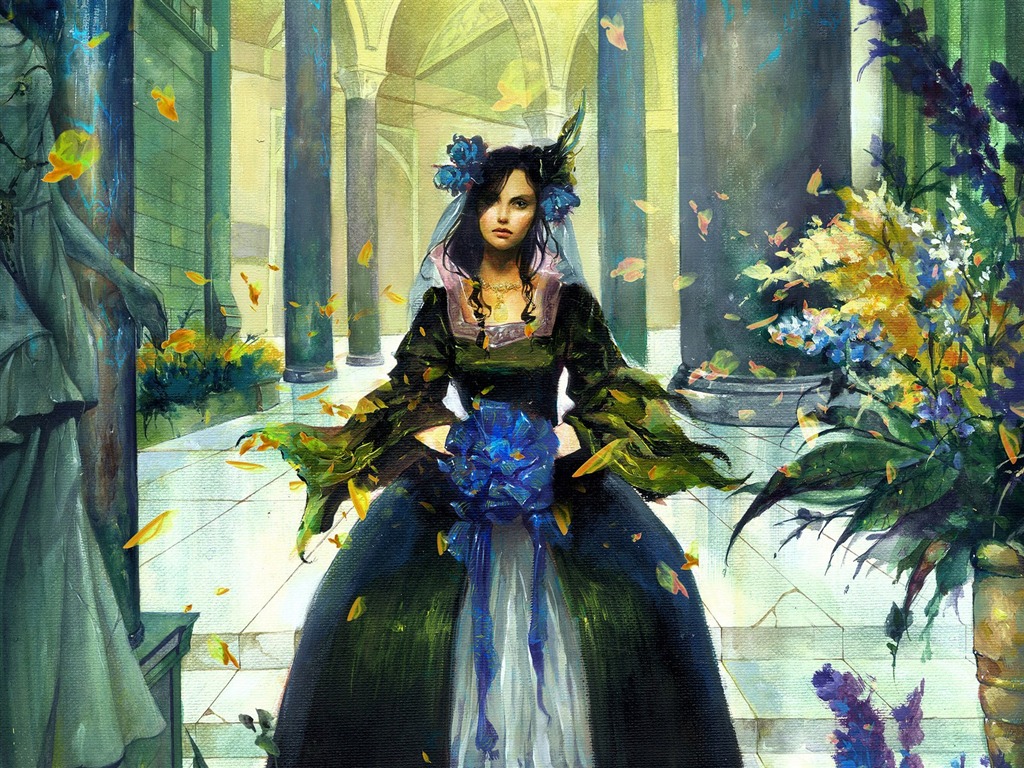 奇幻女性精美插畫壁紙 #18 - 1024x768