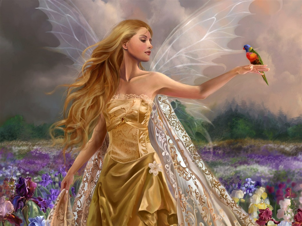 奇幻女性精美插畫壁紙 #22 - 1024x768