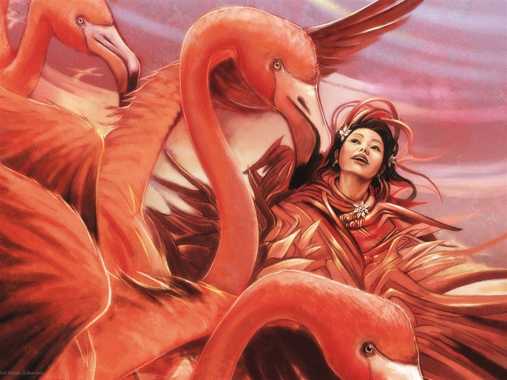 奇幻女性精美插畫壁紙 #39 - 1024x768