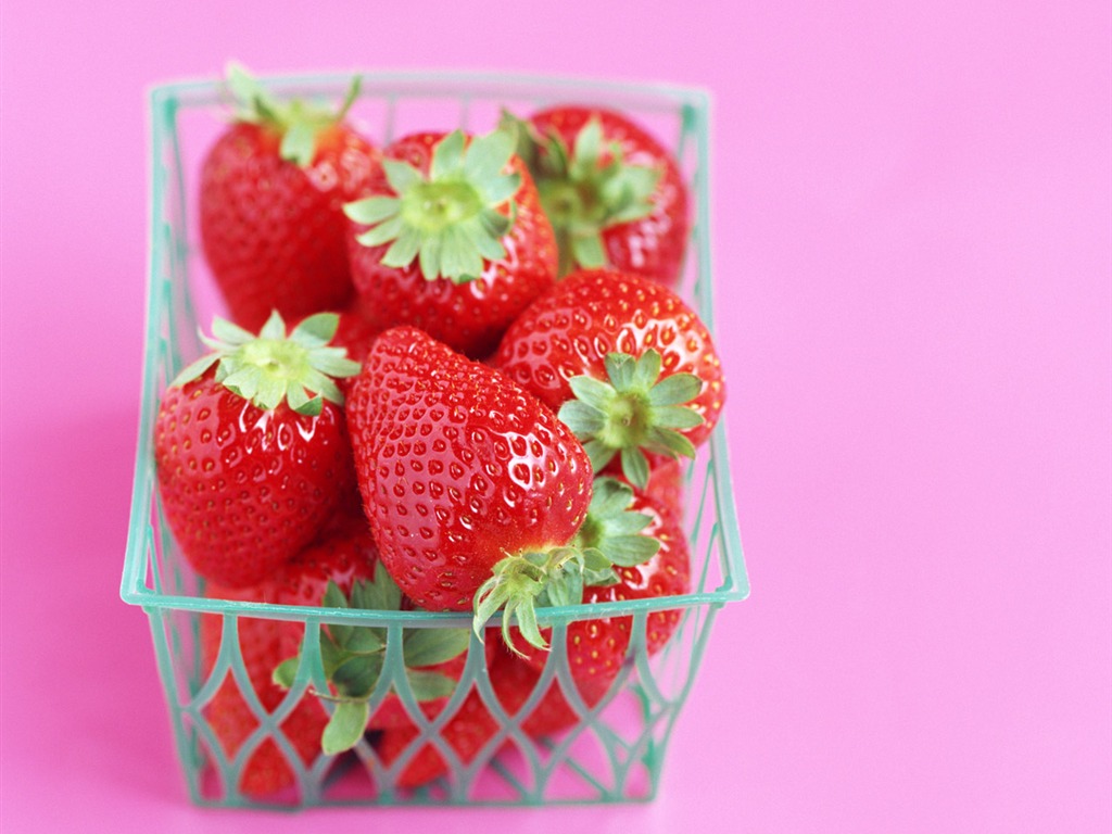 Fond d'écran aux fraises fraîches #16 - 1024x768