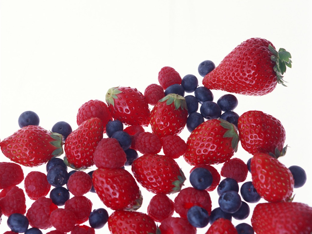 Fond d'écran aux fraises fraîches #22 - 1024x768