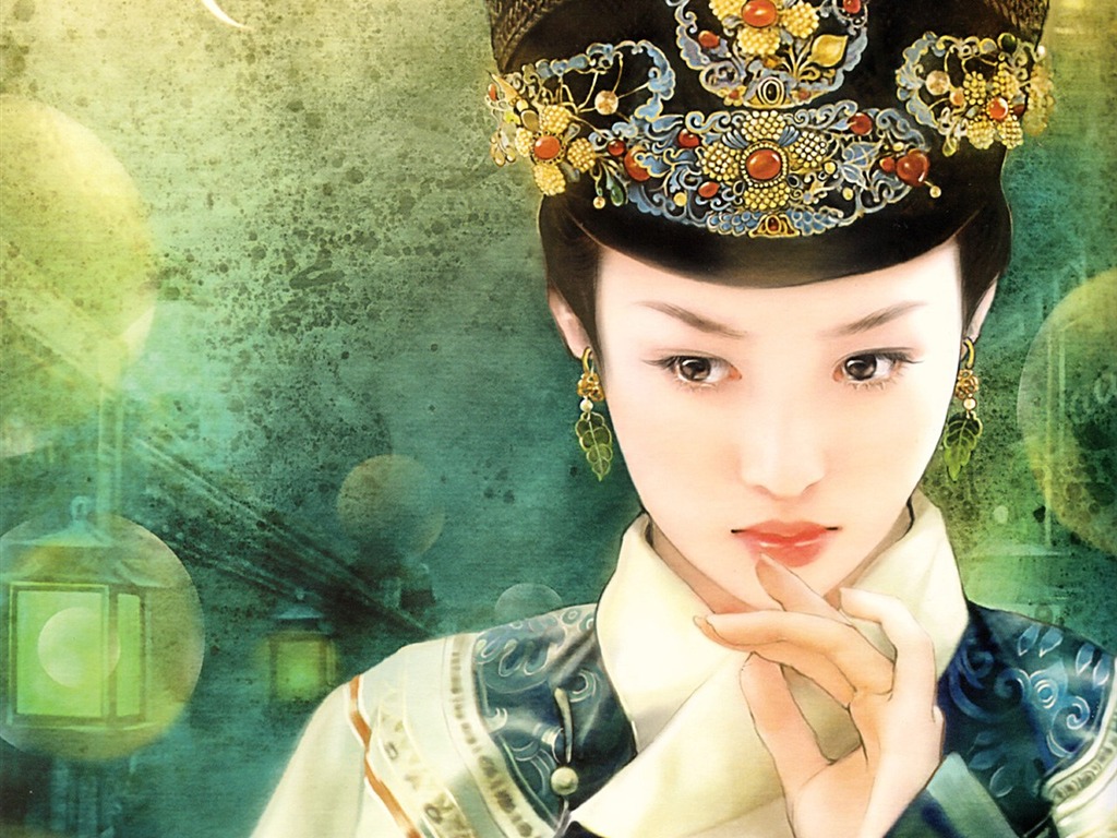 Qing dynastie Ženy Malba Wallpaper #1 - 1024x768