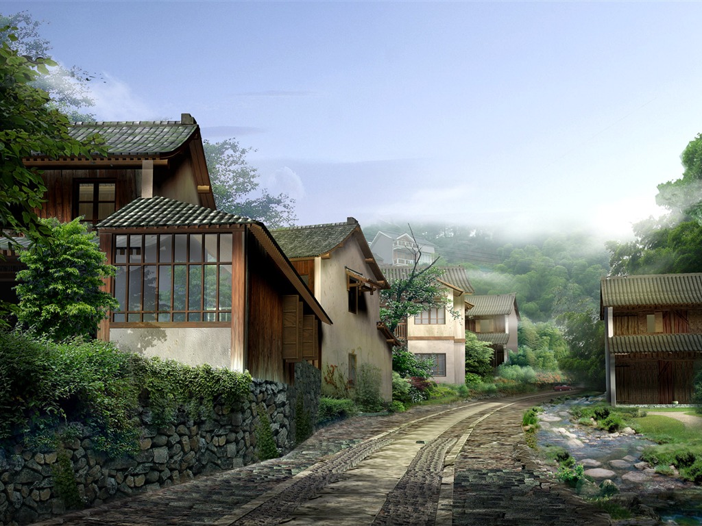 建築園林精美壁紙 #1 - 1024x768