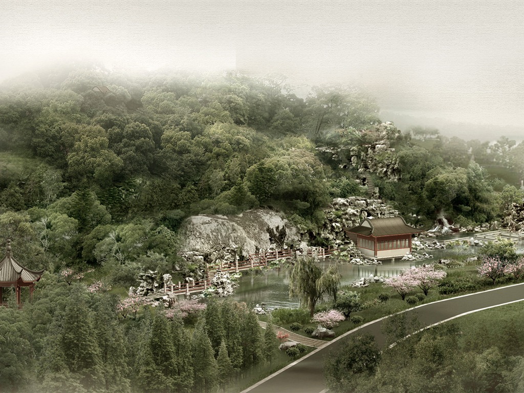建築園林精美壁紙 #37 - 1024x768