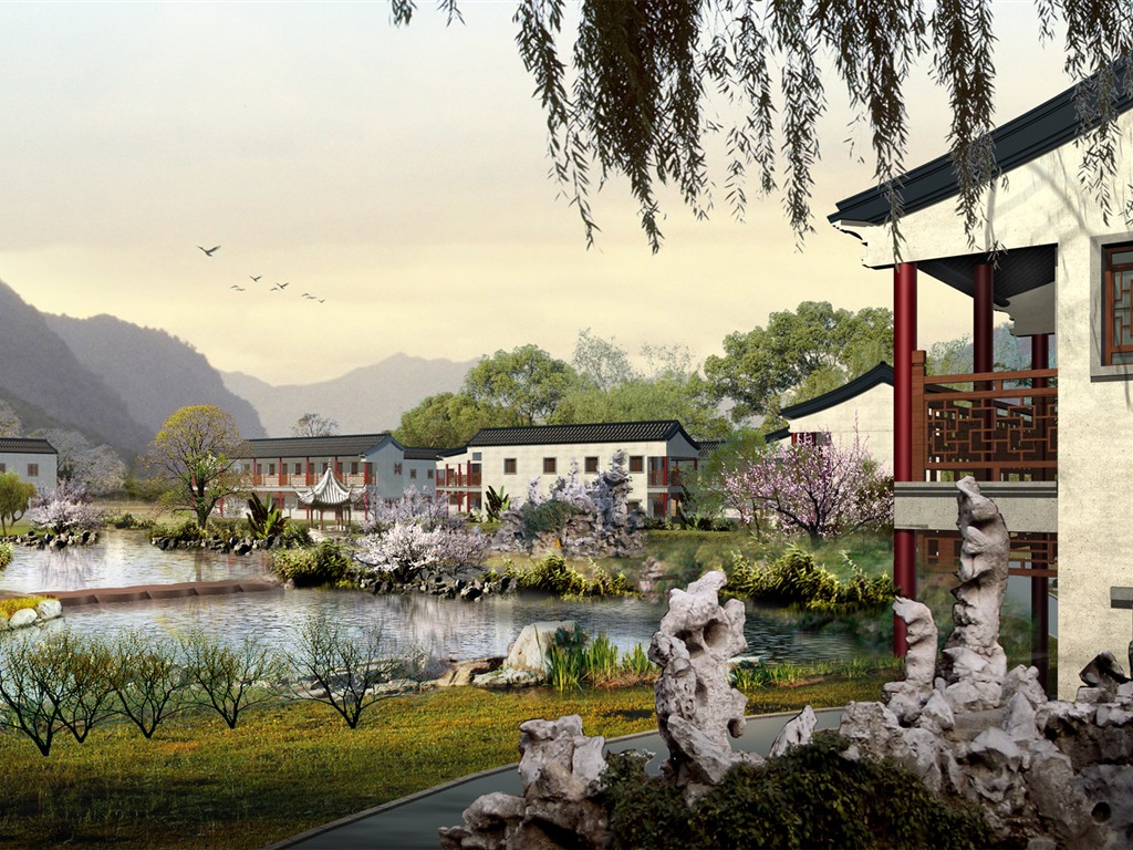 建築園林精美壁紙 #40 - 1024x768
