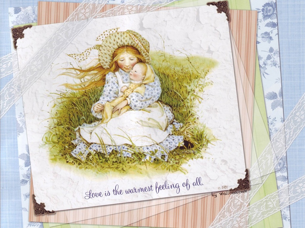 Holly Hobbie 可愛小女孩手繪壁紙 #5 - 1024x768