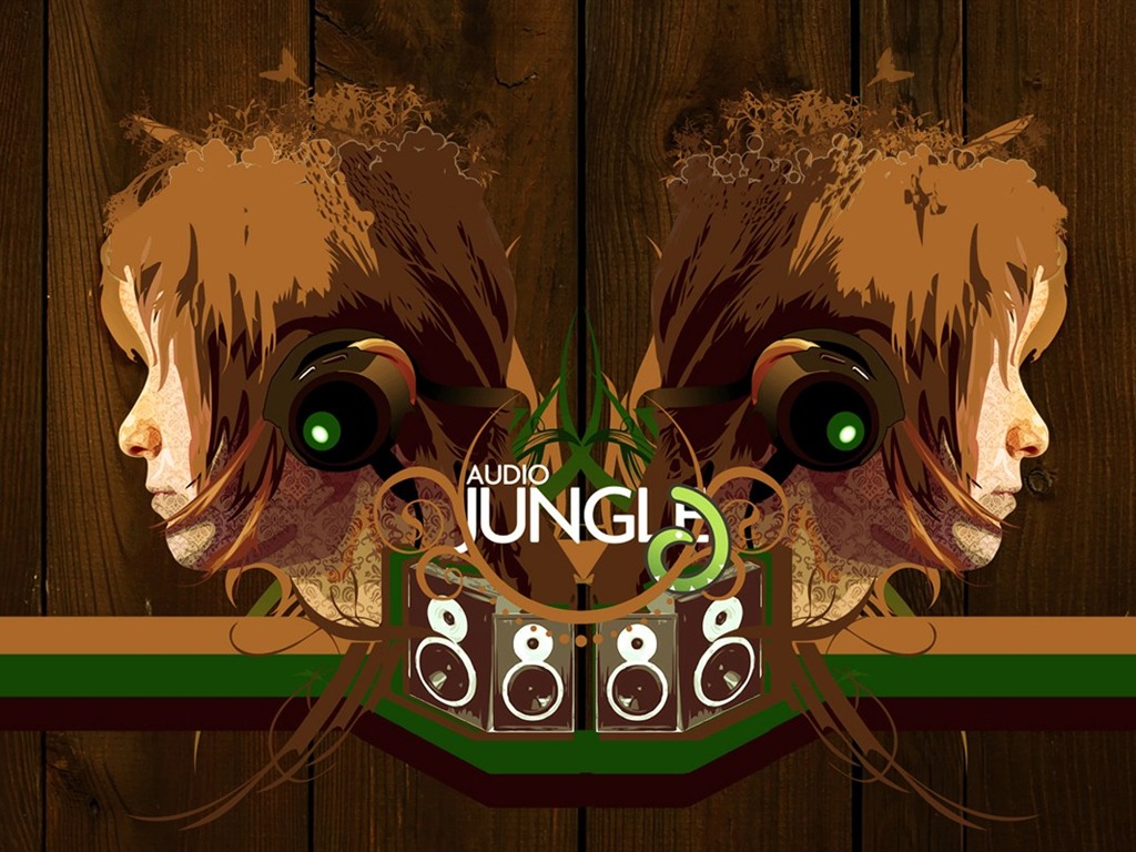 Audio Jungle Wallpaper Design #3 - 1024x768