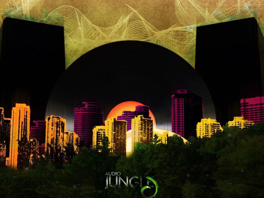 Audio Jungle設計壁紙 #16 - 1024x768