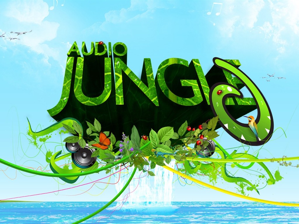 Audio Jungle設計壁紙 #21 - 1024x768
