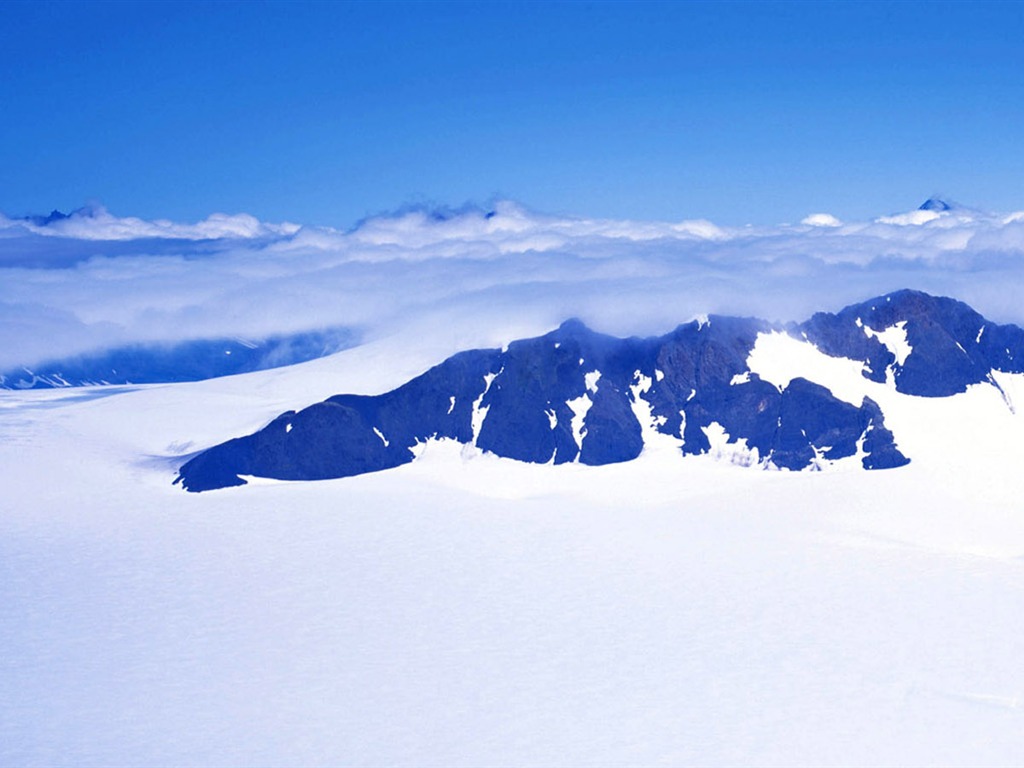 fondos de escritorio de alta definición de invierno la nieve fresca escena #30 - 1024x768