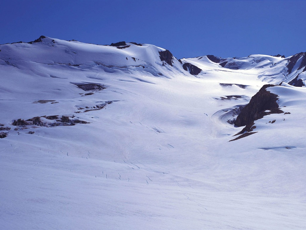 fondos de escritorio de alta definición de invierno la nieve fresca escena #32 - 1024x768