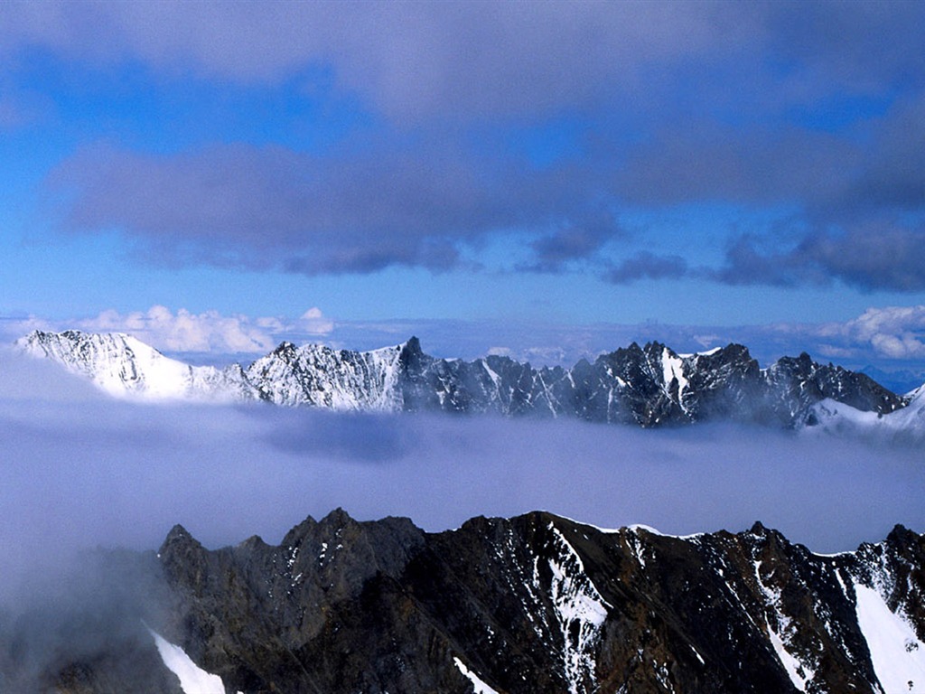 清凉 冬日雪景高清壁纸35 - 1024x768