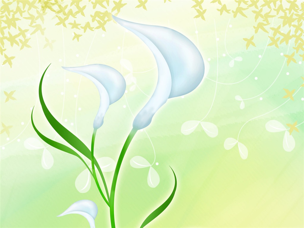 合成花卉 高清壁紙 #23 - 1024x768