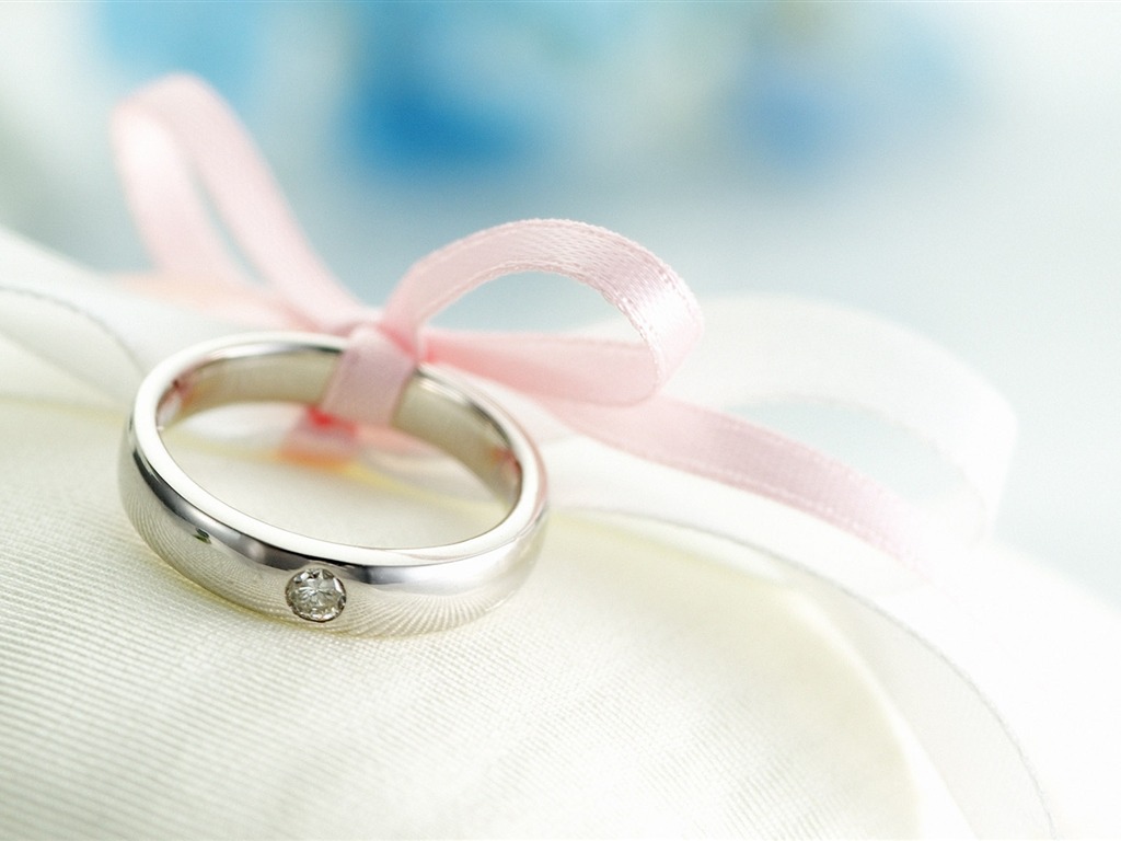 Wedding flower  wedding ring wallpaper(1) #1 - 1024x768