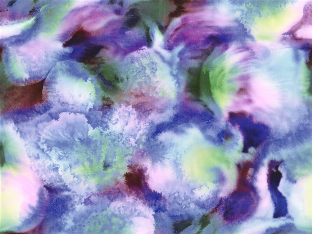 水墨花卉精美壁紙 #37 - 1024x768