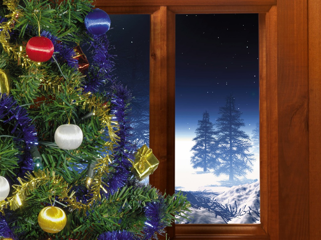 Christmas landscaping series wallpaper (13) #17 - 1024x768