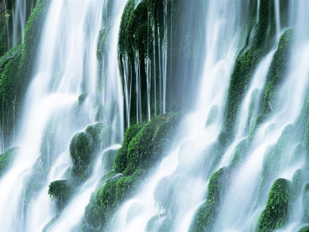瀑布溪流高清壁紙 #29 - 1024x768