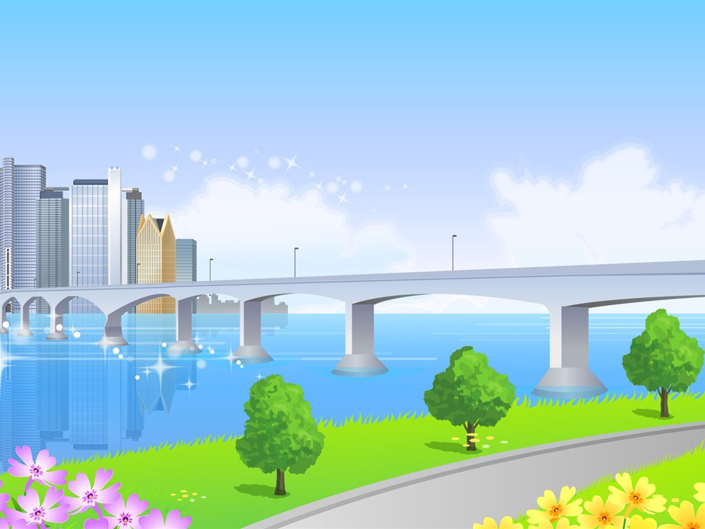 矢量風光合集壁紙(一) #15 - 1024x768