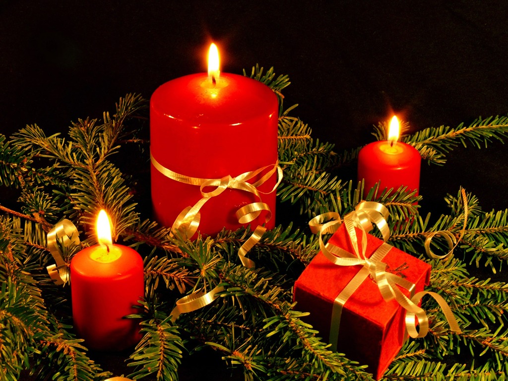 Christmas landscaping series wallpaper (16) #4 - 1024x768
