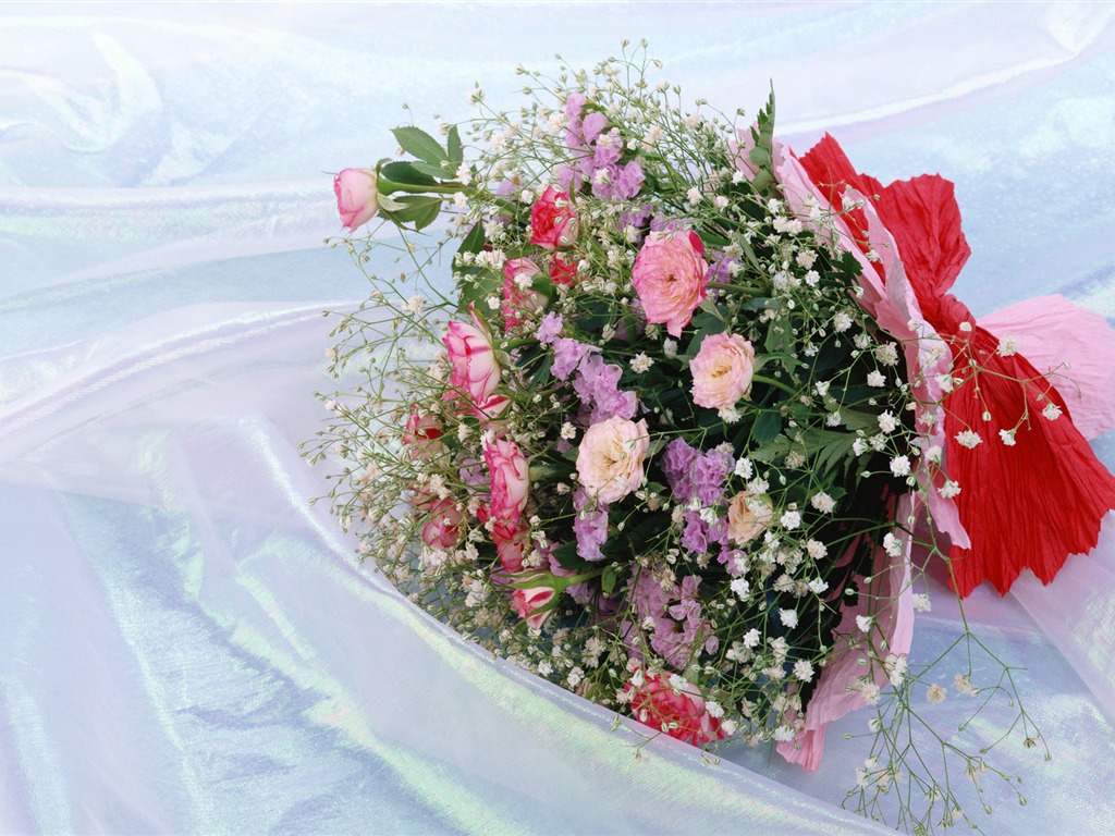 Fleurs de mariage articles fonds d'écran (2) #5 - 1024x768
