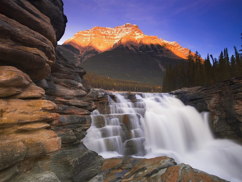 lacs et de montagnes magnifiques fonds d'écran #2 - 1024x768