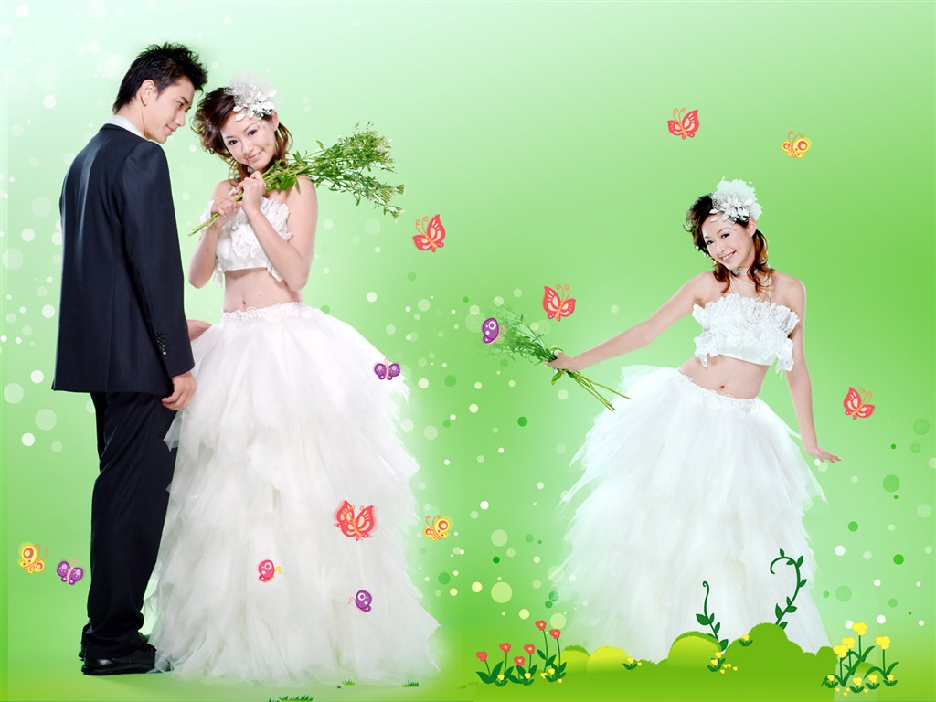 Wedding photography wallpaper album (2) #15 - 1024x768