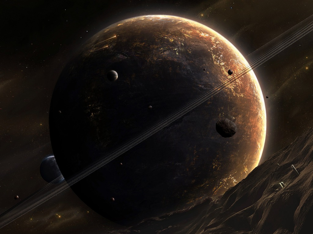 星空地球高清壁紙 #3 - 1024x768