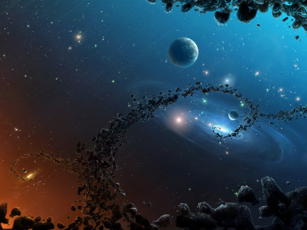 星空地球高清壁紙 #5 - 1024x768