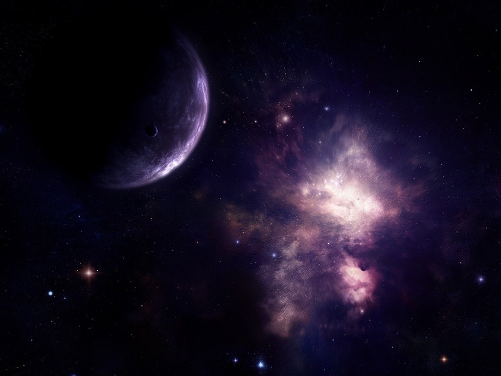 星空地球高清壁紙 #7 - 1024x768