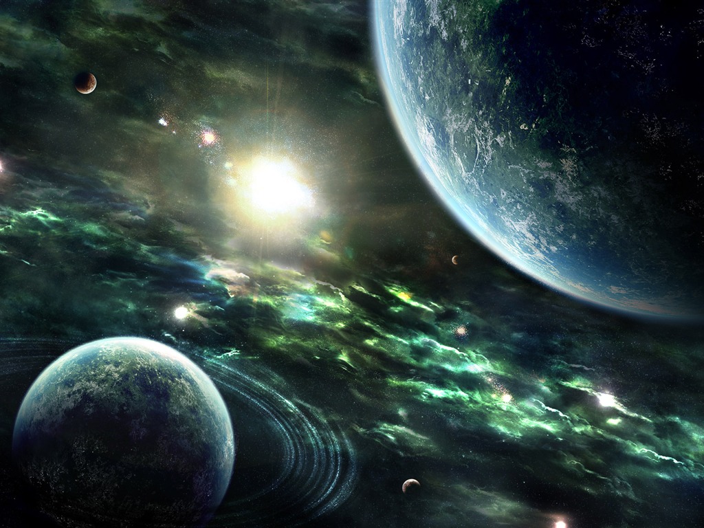 星空地球高清壁紙 #8 - 1024x768