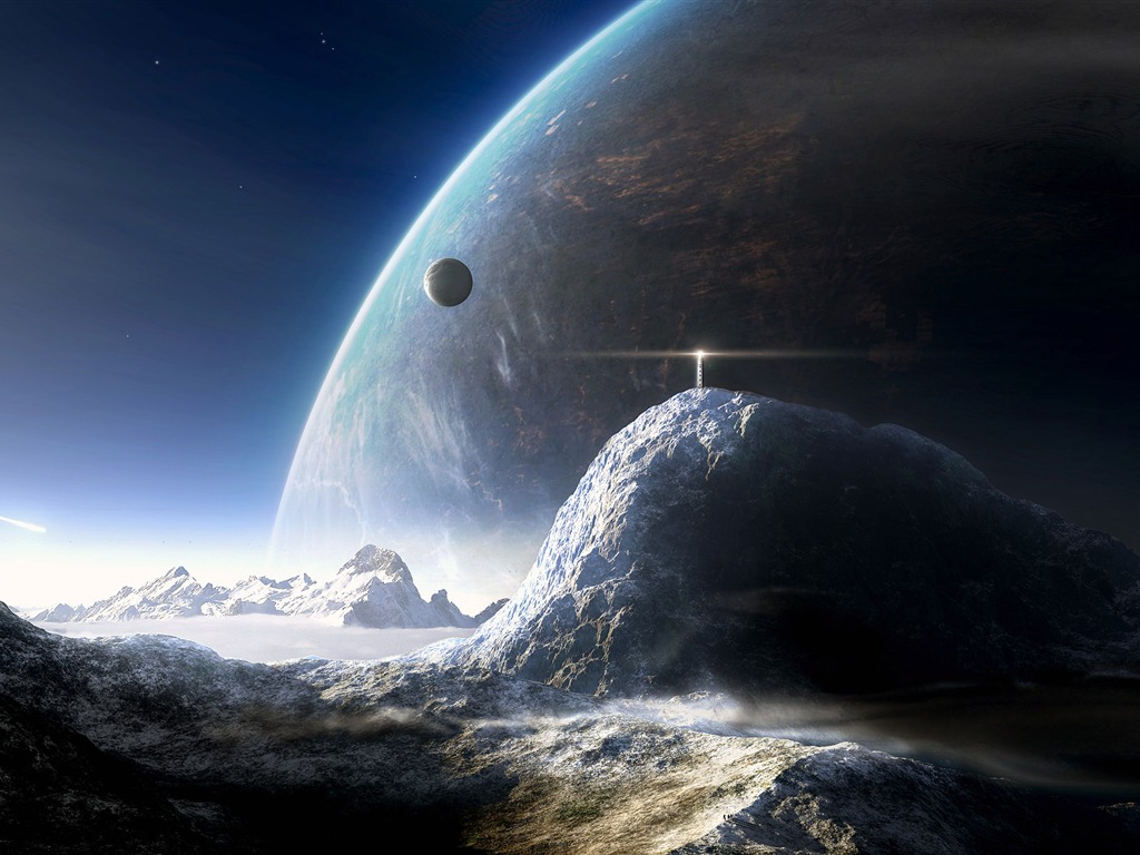 星空地球高清壁紙 #17 - 1024x768