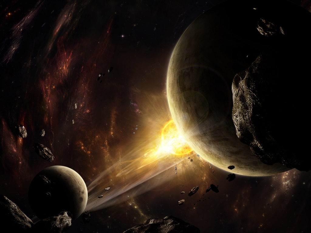 星空地球高清壁紙 #18 - 1024x768